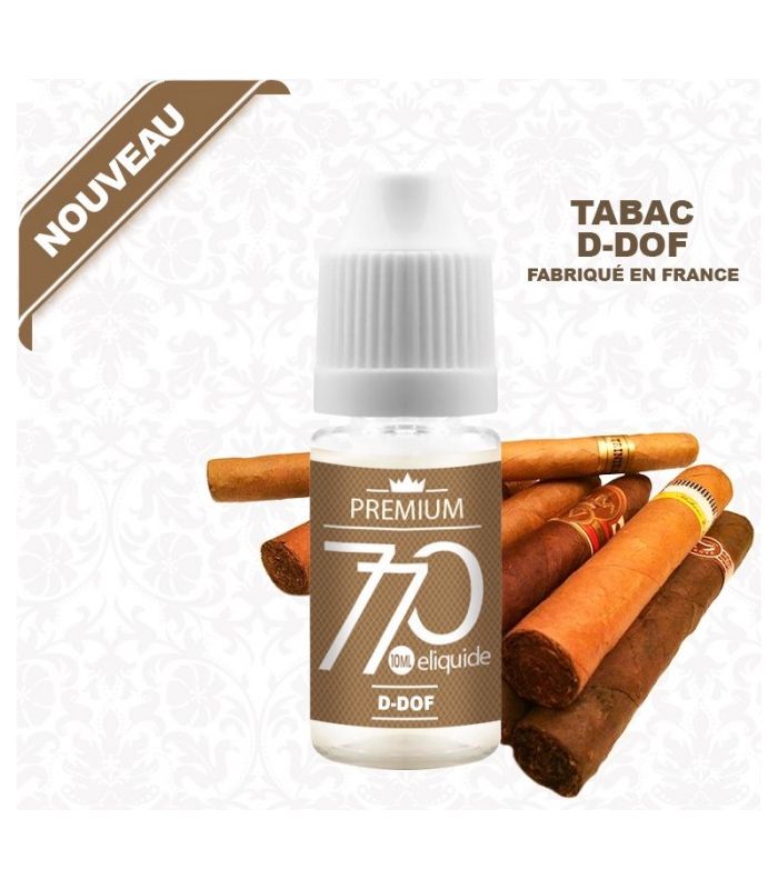 E Liquide D-DOF 770 Premium pas cher 2 € 10 ml Tabac Cigare Cubain
