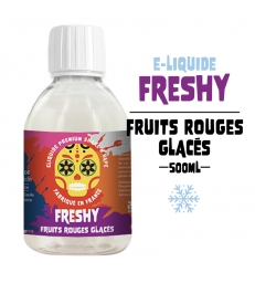 FRUITS ROUGES GLACÉS 500ml E-liquide FRESHY