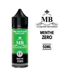 E-Liquide MENTHE ZERO 50 ml MB