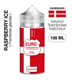 E liquide Framboise glaciale 100 ml EUROLIQUIDE DANEMARK