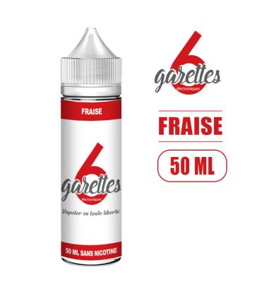 Eliquide FRAISE 50ML 6Garettes