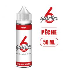 E-liquide PÊCHE 50ML 6Garettes