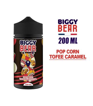 E-LIQUIDE BIGGY BEAR 200ml POP-CORN TOFFEE CARAMEL