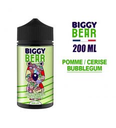 E-LIQUIDE BIGGY BEAR 200ml POMME, CERISE, BUBBLE GUM