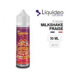 E-Liquide MILKSHAKE FRAISE Liquideo 50ml