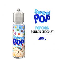 E-liquide SWEET POP POPCORN BONBON CHOCOLAT 50ML