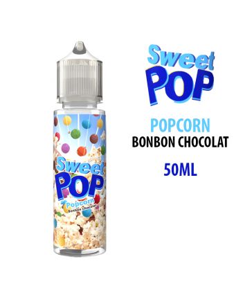 E-liquide SWEET POP POPCORN BONBON CHOCOLAT 50ML