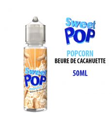 E-liquide SWEET POP POPCORN BEURRE DE CACAHUÈTE 50ML