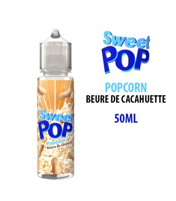 E-liquide SWEET POP POPCORN BEURRE DE CACAHUÈTE 50ML